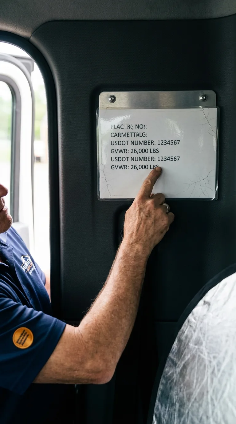 USDOT licensing placard verification in South Plainfield